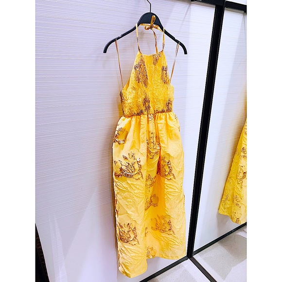 ZARA LIMITED EDITION Gold Embroidered Dress - Picture 2 of 10